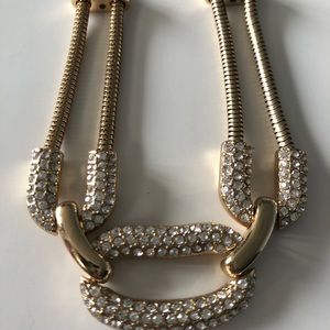 Gold Rhinestone Necklace